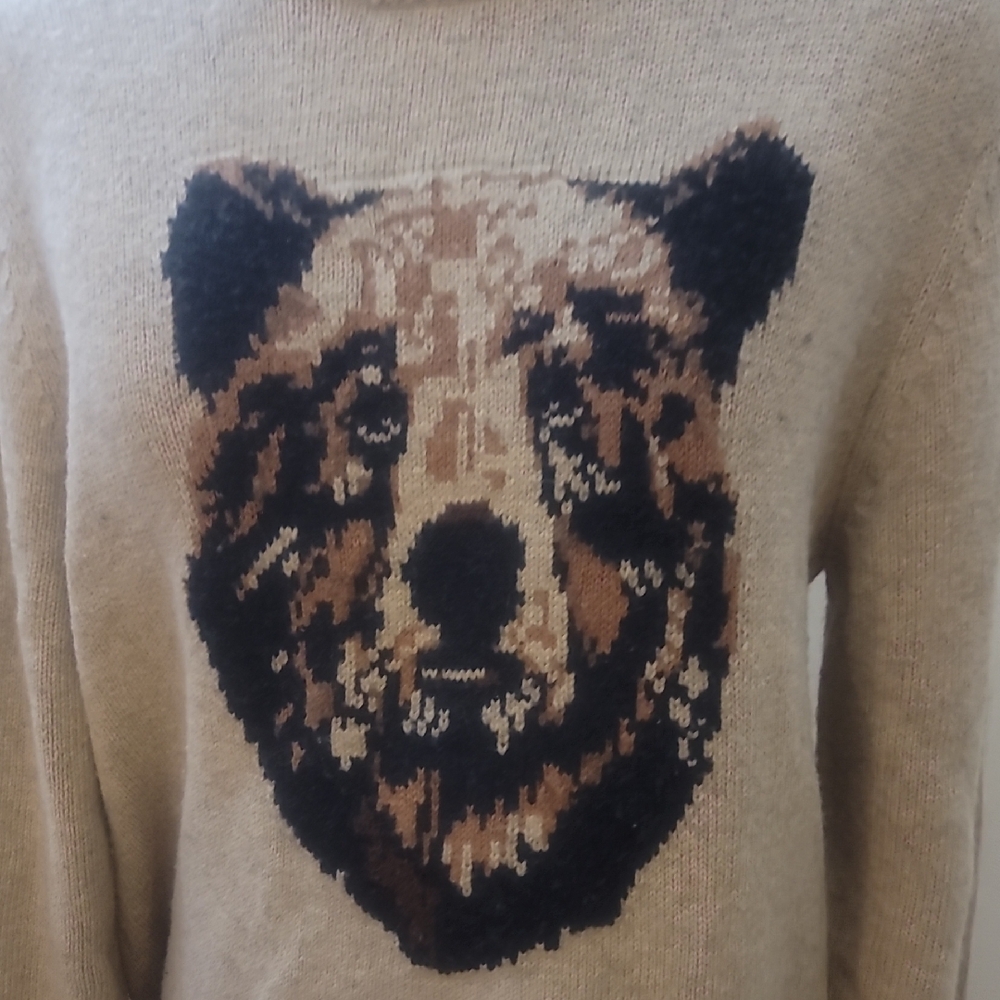 Old Navy Tan Bear Sweater
